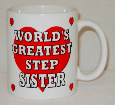 Tasse Worlds Greatest Step Sister personalisierbar Great Sis Schwesternschaft Freund Geschenk