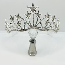 Exquisite Handmade Star Tiara with Rhinestones Fairytale Headpiece