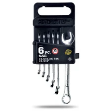 Powerbuilt 6 Piece SAE Combination Wrench Set - 640078