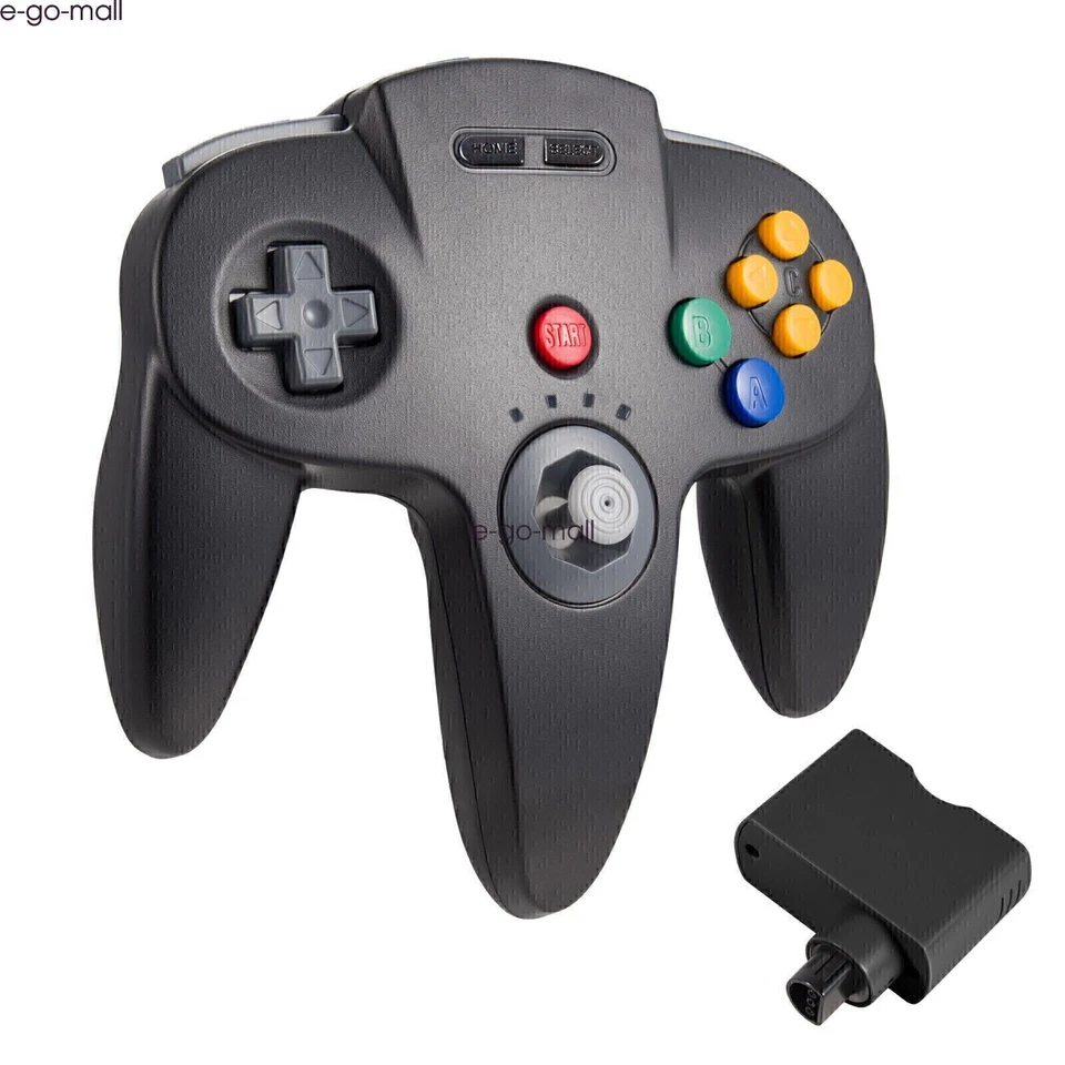 2.4G Wireless N64 Controller Rechargeable Gamedpad w/Rumble Pak for Nintendo 64 - Image 2 of 4