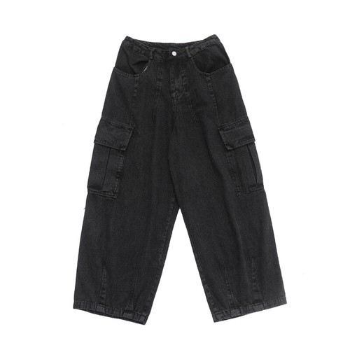 Para hombre Jeans Sueltos Hip Hop Jeans Herramientas Bolsillo Baile Suelto Patineta Moda - Imagen 3 de 8