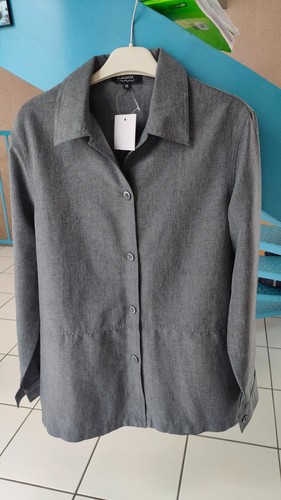 Chemise velours fines côtes bleu manches longues neuves Taille S sur