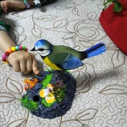 Singing Chirping Bird Toy Sounds & Movements Sound Activated Bird - Picture 3 of 8