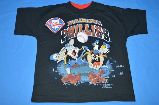 vtg 90s PHILADELPHIA PHILLIES LOONEY TUNES BUGS BUNNY TAZ