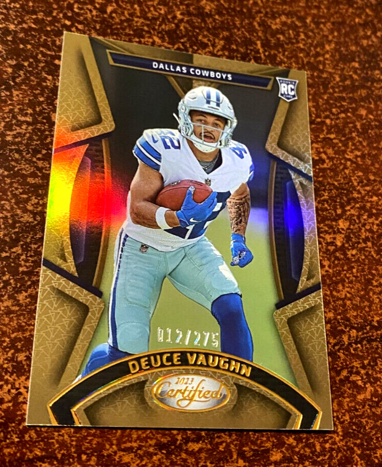 2023 Certified DEUCE VAUGHN " Mirror " Bronze Rookie RC #'d /275 DALLAS COWBOYS