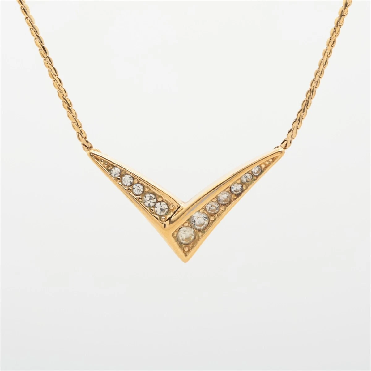 Collana Christian Dior Autentica GP × Strass Oro Così com'è