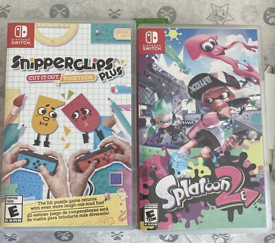 [2 Switch Games] Splatoon 2 for Switch + Snipperclips Plus Switch