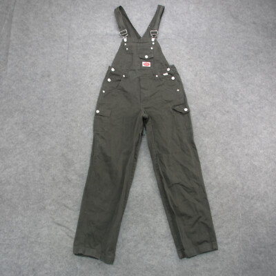 Revolt Overalls Women's S Green Dark Wash Denim Overalls