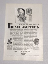 Bell  Howell Filmo Movies 1929 Vintage Print Ad Great Looking Almost 100 Years 