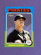 2024 Topps Heritage Johan Oviedo #104 Pittsburgh Pirates (Q)