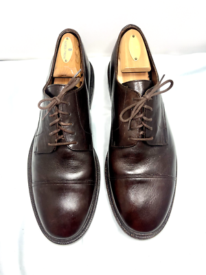 BURBERRY PRORSUM Brown Captoe Shoes Men display picture 2