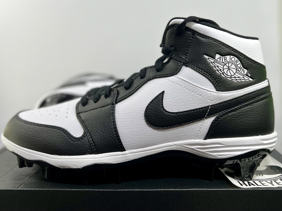 Size 12.5 - Jordan 1 TD Cleat 2023 Mid Black White for sale
