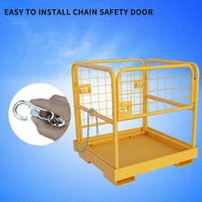 36''x36'' Forklift Work Platform Safety Cage Basket Heavy Duty 1100lbs Capacity