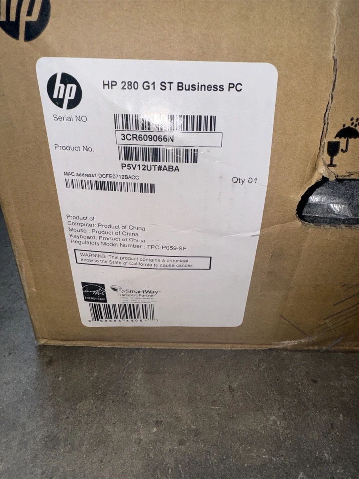 New HP 280 G1 P5V12UT#ABA Slim Tower PC Intel i3 4170 3.70 GHz4 GB DDR3 500GB - Image 2 of 2