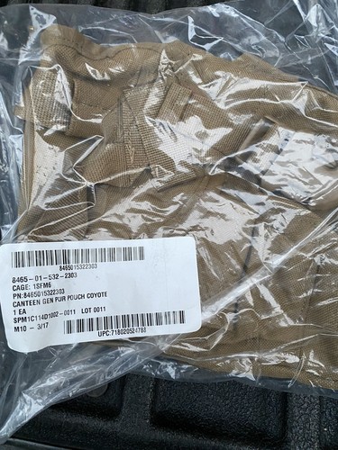 US.Militar USMC Edición 1 QT CAYOTE CANTIMPLORA CUBIERTA Bolsa Portadora MOLLE Totalmente Nueva - Imagen 3 de 6