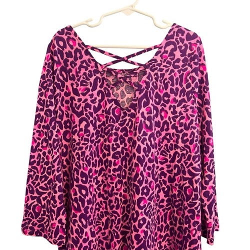 Lilly Pulitzer Girls Jena Dress My Favorite Spot Animal Print Pink Size XL - Picture 2 of 8