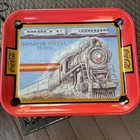 Vintage Coca-Cola Coke Metal Trays Memphis Special Railroad Train and Christmas