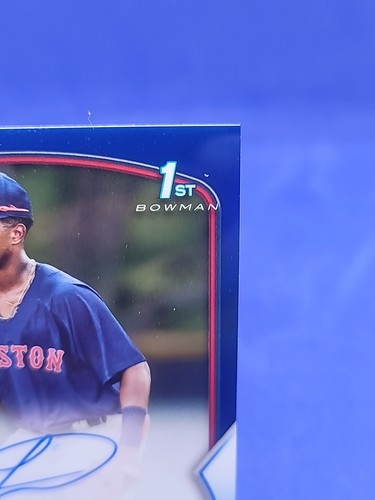 2023 Bowman Chrome Luis Ravelo 1st Auto True Blue Refractor /150 - Picture 3 of 6