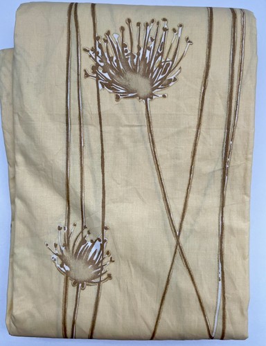 WEST ELM DANDELION TWIN DUVET COVER YELLOW NEW SPRING SUMMER COTTON ABSTRACT