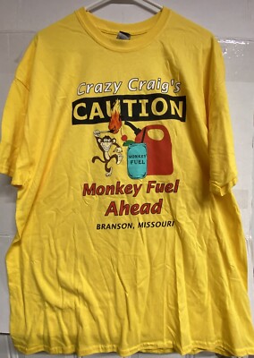 Monkey Fuel Crazy Craig s Branson MO Bar T-shirt 2XL