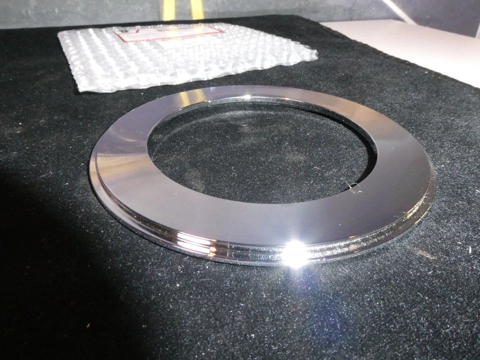 Harley FL Speedometer Adapter Ring Chrome 85mm For 1968-1995 V-Twin 39-0252 A6 - Image 3 of 4