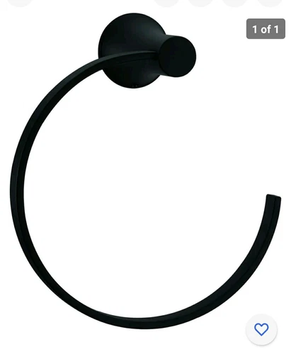 PROFLO PF8851 Black Towel Ring - Picture 1 of 2