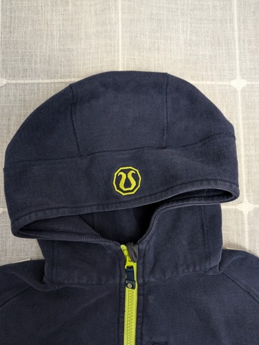 Lululemon Hoodie Mens S/M Blue Full Zip Scuba Sweatshirt Pockets Heavyweight - Picture 10 of 24