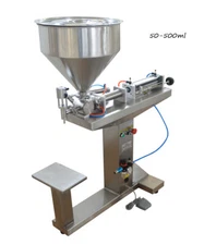 TECHTONGDA 110V 50-500ml Stainless Steel Paste Liquid Filling Machine with Stand