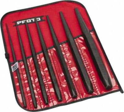 Proto 7 Piece, 3/32 to 3/8'', Drift Punch Set Hex Shank, Steel, Comes in Tool ...