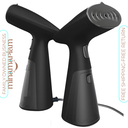 Portable Handheld Garment Steamer,1000W,30 Sec HeatUp,120ml Tank,Wrinkle Remover