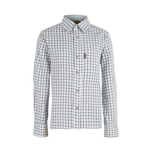 Boys Game Tattersall One Pocket Casual Long Sleeve Collared Check Shirt - Picture 4 of 6