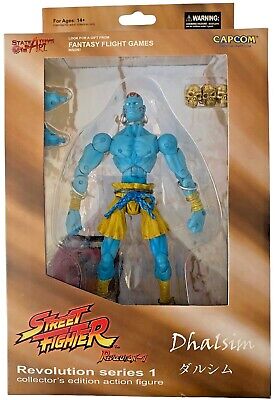 即日発送 Dhalsim 1 Revolution Fighter Street SOTA Action Blue Figure ストリートファイター