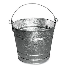 Magnolia Brush #20-Pail Hot-Dipped Galvanized Pail 24.04 qt