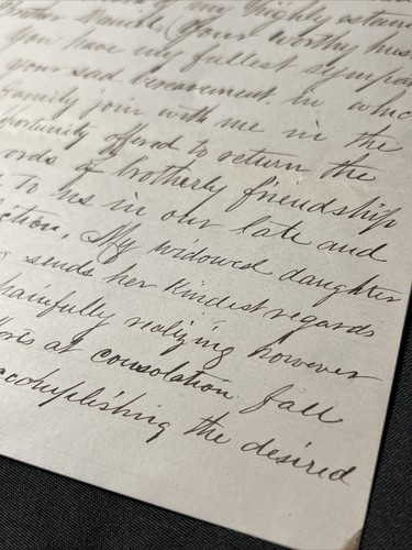 Carta a la esposa ELLEN de la Guerra Civil 2do Lt 1886-1926 Daniel Hayford 1885 - Imagen 7 de 11