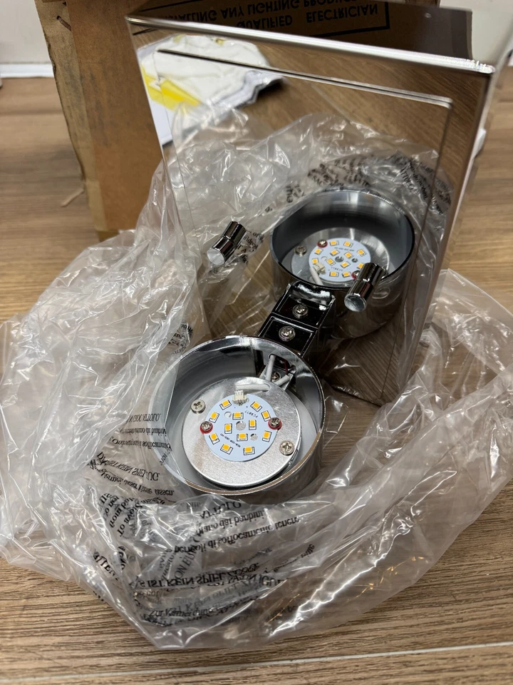 Maxim Lighting 20901CLPC Sync 5" LED Bath Light, Polished Chrome/Clear Glass - Image 4 of 4