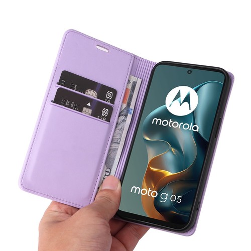 Elegant Simulated Leather Cover for Motorola G05,Lightweight & Scratch-Resistant - Picture 5 of 13