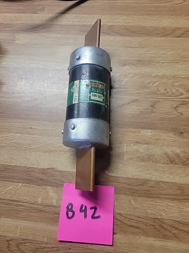 BUSSMANN FUSETRON FRN600- 600AMP, 250V, DUAL-ELEMENT FUSE - Picture 1 of 3