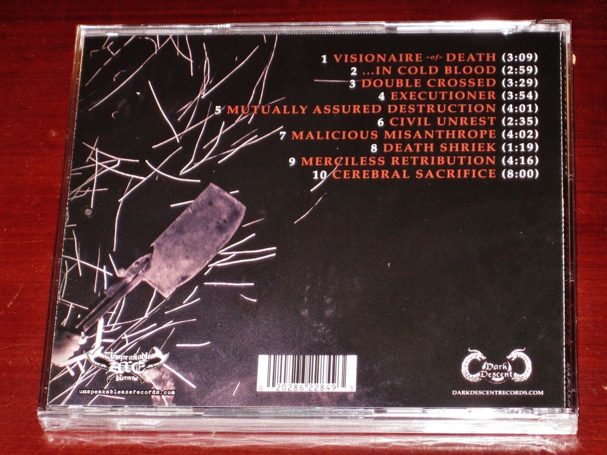 Sadistic Ritual: Visionaire Of Death CD 2019 Dark Descent Sadistic Ritual: Visionaire Of Death CD 2019 Dark Descent