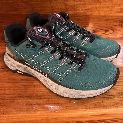 Merrell Womens Moab Flight Green J066814 Size 9.5 Hiking Shoes Rugged Sneakers