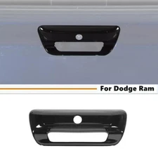 For 19-2024 Dodge Ram 3500/2500/1500 Gloss Black Tailgate Door Handle Cover Trim