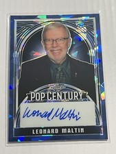 2024 Leaf Pop Century Metal autograph auto BLUE Leonard Maltin 4/6