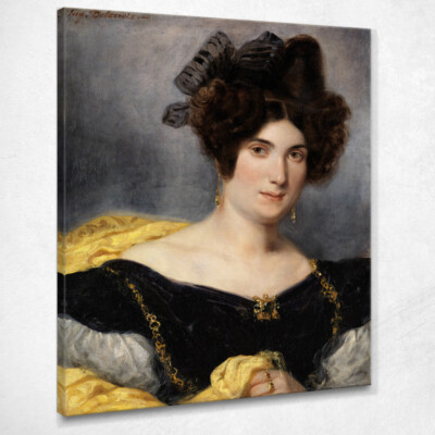 Portrait Frau François Simon Eugène Delacroix, edx97 Gemälde gedruckt auf 