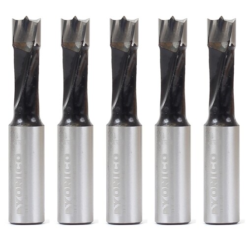 8 mm rechte Hand Brad Point Bohrbit (5er-Pack) - 10 mm Schaft - Yonico 41108R-5er-Pack - Bild 1 von 1