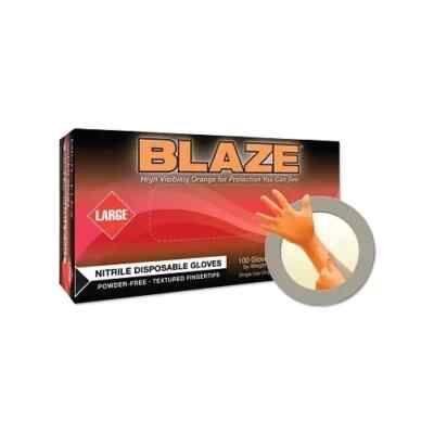 MicroFlex N48 Blaze Powder Free Nitrile Exam Gloves Case of 1000 MEDIUM