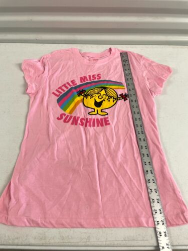 Little Miss T-Shirt Women's XL Pink Graphic Print Sunshine 100% Cotton Pullover