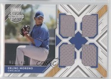 2018 Panini Elite Extra Edition Quad Materials Silver 38/149 Erling Moreno 08jk