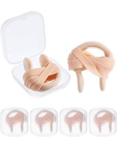 Blulu 6 Pieces Swimming Nose Clip Latex Gel Plugs for 6
