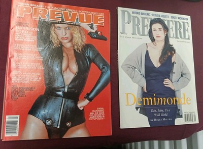 July 1982  Prevue Magazine Sybil Danning 1995 Premiere Demi Moore Entertainment 