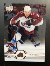 2019-20 Upper Deck Clear Cut Matt Calvert Colorado Avalanche #132 🔥