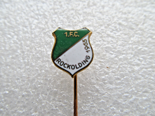 alte Anstecknadel - 1. FC Rockolding 1965 - Fußball Nadel ca. 1,4 cm